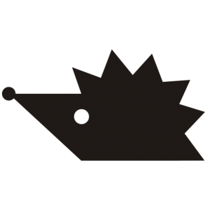 schwarzer Igel das Logo von drumstuff.de